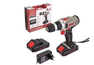 Дрель акк. №1 CD18/2,0-3 CLASSIC (18V, 2.0A/h, 30Нm, 2 скор., 2лит.аккум, LED-подсветка КЕЙС)