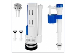 Арматура к монолиту 752, 690, 6013 - 23,5 см. (2 кнопки, ниж. подвод)