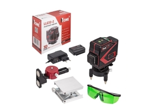 Уровень лазерный №1 LLG12-2 (ЗЕЛЕНЫЙ, 12 линий, 3D,980нм, дальность 30м, кейс,2акк,з/у)