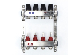 Коллектор с расходамерами без кранов и воздухоотв. 