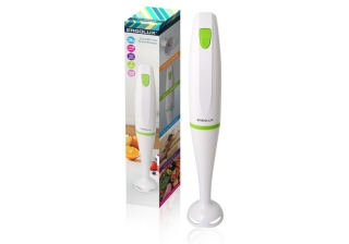 Блендер «Ergolux» ELX-НВ01-С34, бело-салатовый, пластик, 1 скорость, 250Вт  /13124/881620