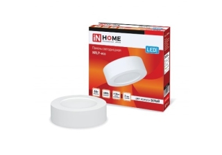 Панель светодиод круглая NRLP-eco 6Вт 4000К 420Лм 120мм IP40 белый IN HOME