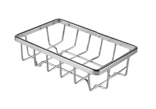 Мыльница на ножках 12*7.7*3.2см хром Рыжий кот COZY-SD-1 213845