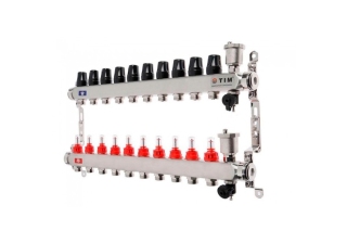 Коллектор с расходамерами без кранов и воздухоотв. 