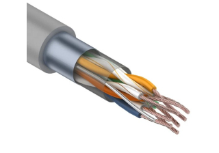 Кабель FTP 4PR 24AWG CAT5e CCA информационный (0,5мм омедненка) (305м/бухты) PROCONNECT