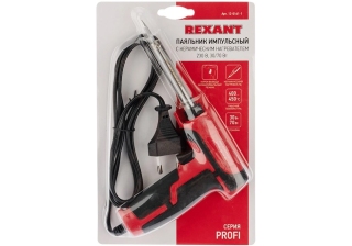 Паяльник импульсный 220В/30-70Вт с керамическим нагревателем (Профи) REXANT 12-0161-1