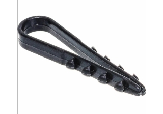 Дюбель-хомут (нейлон) 5-10 круглый черный (100шт/упак)