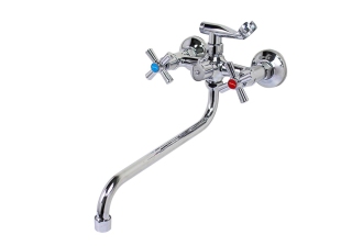 Cмеситель в ванну STEMIX STM 325-140А-722 длинный излив