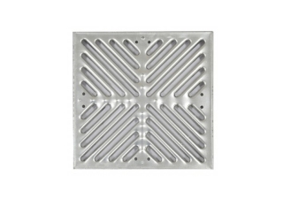 Решетка штампованная оцинкованная для дождеприемника 300*300 Aquastok (32832)