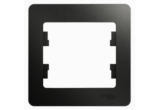 Рамка 1гн антрацит Glossa Schneider Electric GSL000701