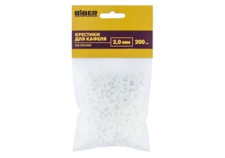Крестики 2,0 мм для кафеля  Biber 55602,  (200 шт.)