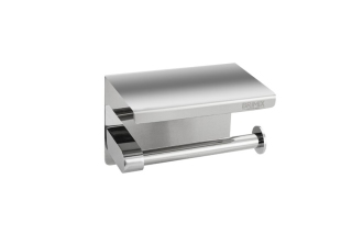 Держатель туалетной бумаги BRIMIX антивандальный с полочкой 79902