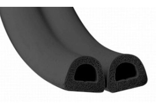 Уплотнители Kimtek D профиль 12х14мм (20м) черный