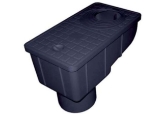 Ливнеприемник кровельный с вертикальным патрубком Aquastok (6167ч)