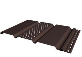 Соффит (подшива) виниловый  GL Т4 с частичной перфорацией 3,00х0,305м коричневый