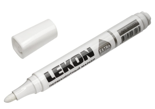 Маркер LEKON EXTRA WHITE перманентный БЕЛЫЙ 3мм 012393/480064