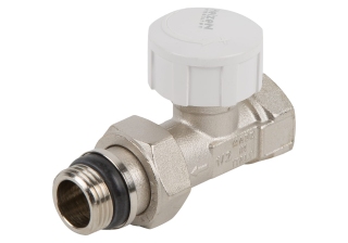 Кран радиатор.прямой под термоголовку 3/4