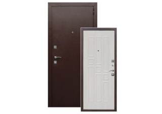 Дверь металлическая Гарда 8см. Белый ясень (86R)