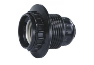 Патрон Е27 карболитовый с кольцом Н12РП-01 IN HOME