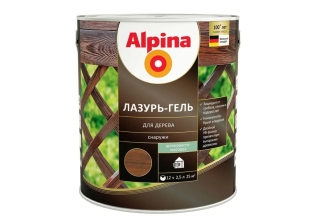 Лазурь-гель Альпина для дерева, Палисандр, 2,5 л Брест