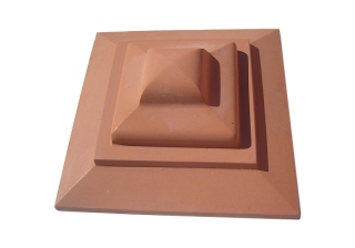 Крышка на столб мавзолей 450х570мм., (красно-коричневая 01)