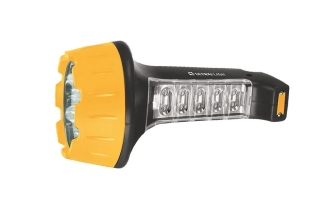 Фонарь аккумуляторный светодиод. Ultraflash LED3819 черн/желтый, пласт.корпус 10974/859452