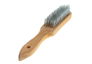 Щетка 6-рядная металлические с деревянной ручкой BIBER /70960/