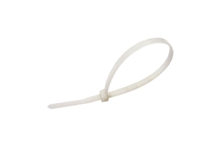 Хомут-стяжка Biber 113630 нейлоновый, белый, 3,6х300 мм (уп.100 шт.)