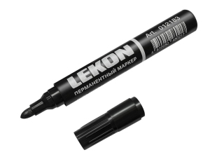 Маркер LEKON LOGISTIC перманентный ЧЕРНЫЙ 3мм 012138/480217/012183