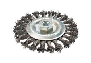 Кордщетка для МШУ ПРАКТИКА 150мм М14 радиальная витая 242-663