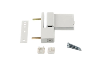 Петля для пластиковых дверей 80 кг БЕЛАЯ 013520