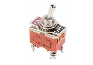 Тумблер 250V 15А (4c) ON-OFF двухполюсный Rexant 36-4130