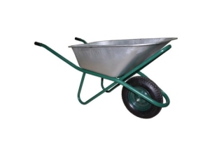 Тачка строительная одноколесная WB6419-ПУ 110л. 200кг. полиуретан. колесо 16