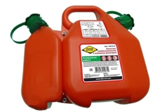 Канистра DDE комбинированная с клапан дозатором 6.0л.+2.5л.  240-614