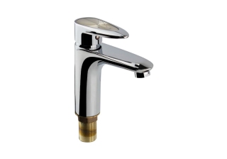 Cмеситель для умывальника Russia-Moscow шаров. ручка с декор. вставкой Хром (2100)