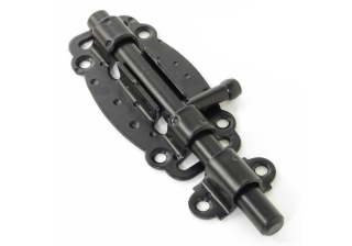 Задвижка дверная НОЭЗ ЗД-100-Кр черный матовый 4706