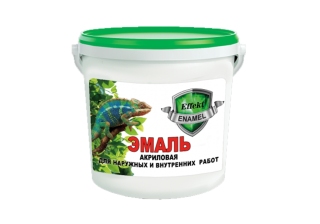 Эмаль акриловая EFFEKT для нар/вн работ шоколад 0.9л.