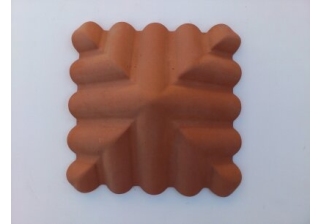 Крышка на столб шифер 440х440мм., (красно-коричневая 01)