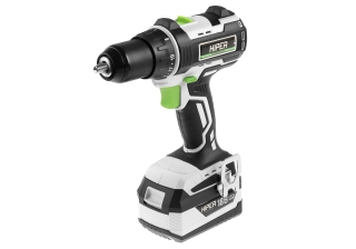 Дрель акк HIPER HCD18BL бесщеточная (18В, 60Нм, 0-500/0-1800об/мин, без акк, коробка)