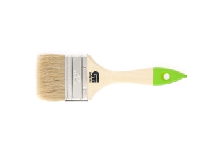 Кисть плоская 63мм., натуральная щетина, деревянная ручка /82264/ СИБРТЕХ