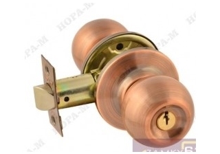 Защелка ISP ЗШ-03-Э (старая медь, фиксатор) Нора-М УТ-0016598/16796