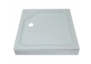 Поддон акриловый 90х90 Орион квадрат в комплекте с сифоном ПД1