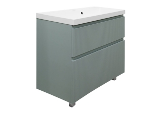 Тумба с умывальником Viola 80/2Н напольная ФИСТАШКОВЫЙ с раковиной Астория 80