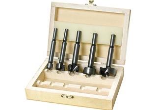 Набор сверел Форстнера по дереву 10-15-20-25-35мм. 5шт в деh.боксе, цилиндр.хвост/ /704405/ Sparta