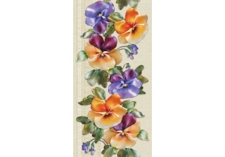 Панель стеновая ПВХ  0,25х3,0м  Анютины глазки 614  (Крымск)