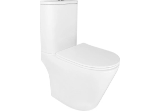 Унитаз Azario Berton (скрытый торнадо) с сиденьем микролифт дюропласт AZ-6093