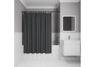 Штора для ванной IDDIS BB02P18i11, 200 x 180 см, полиэстер 273266