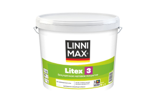 Краска ВД LINNIMAX Litex/Литекс 3 для внутренних работ База 1 2.5л.