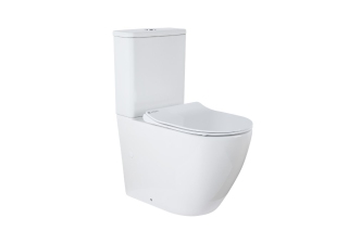 Унитаз Azario Grado безободковый комплект сиденьем микролифт 665x380x845мм AZ-2141