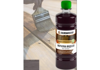 Морилка водная Эбеновое дерево 0,5 л гот. ZERWOOD